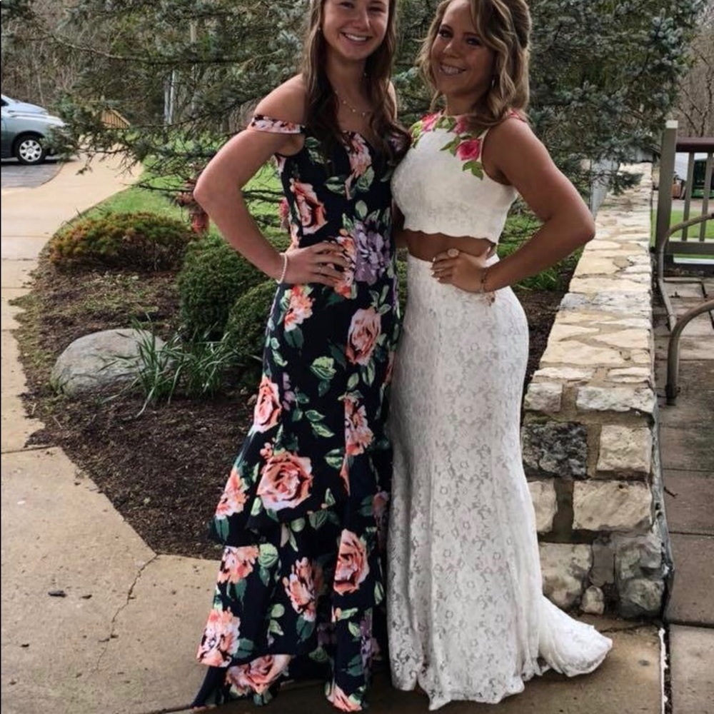 White prom dress